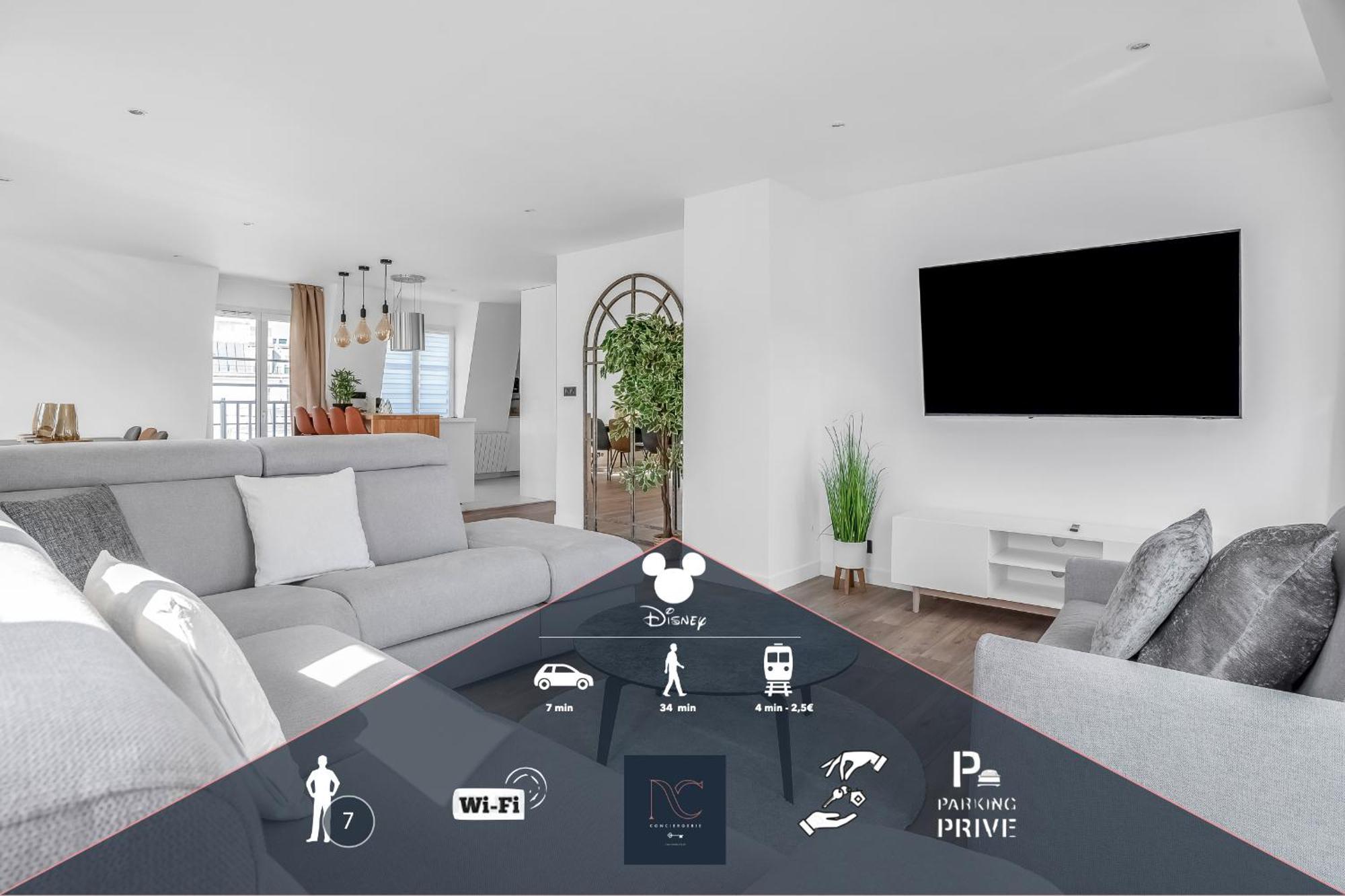 Disneyland-Paris 7 Pers, Netflix, Wifi, 2 Parking Chessy  Εξωτερικό φωτογραφία